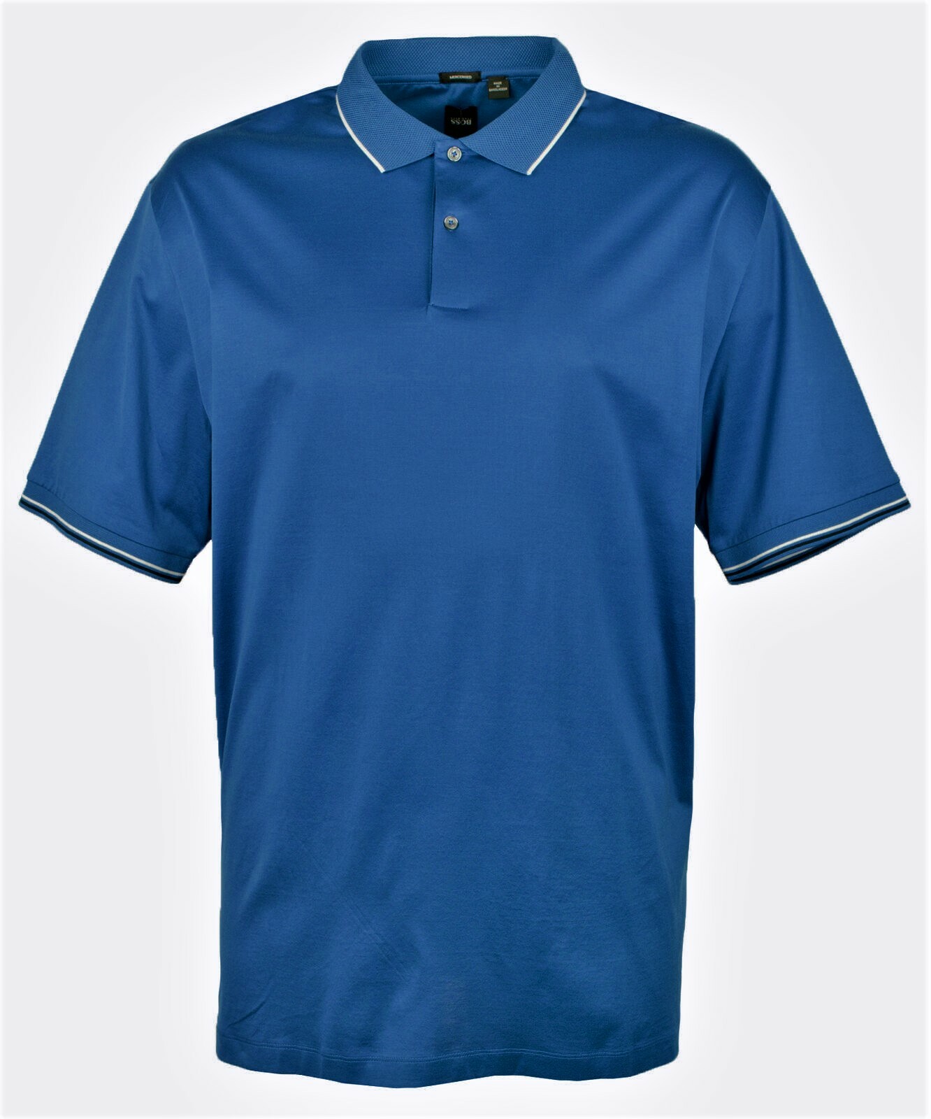 HUGO BOSS Мужская рубашка поло из джерси с коротким рукавом Синий 4XL 15090₽