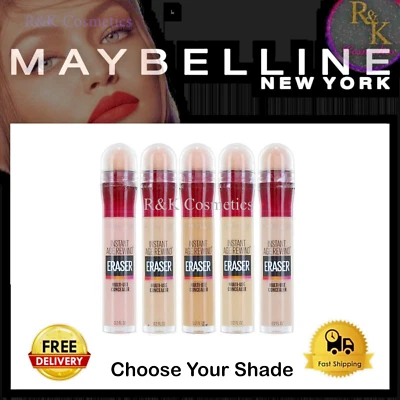 MAYBELLINE NEW YORK MAYBELLINE Eraser Eye Concealer 6.8g Instant Anti Age CHOOSE SHADE SEALED