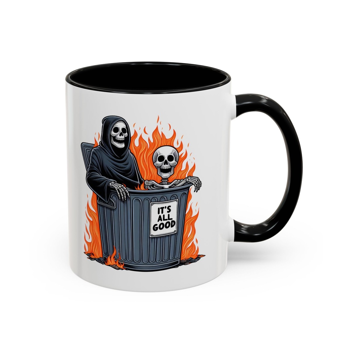Never Better Skeleton Mug - Funny Sarcastic Coffee Cup For Coworkers & Dark Humor Lovers