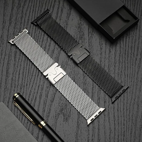Milanese Loop Mesh Band Strap for Apple Watch 10 9 8 7 6 5 SE 2 44/45/42/46/49mm - Picture 2 of 13