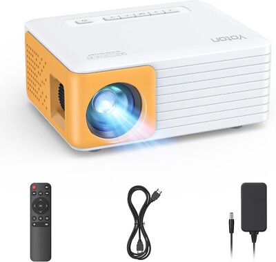 YOTON Mini Beamer - Tragbarer Projektor, Full HD - Videoprojektor für Heimkino
