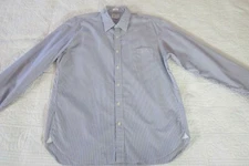 J. Crew Mens Shirt Size L Shirting Purple/White StripeButton Down Long Sleeve