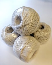 Cotton Twine - Lightly Polished, Food Safe - Various Diameters  Lengths