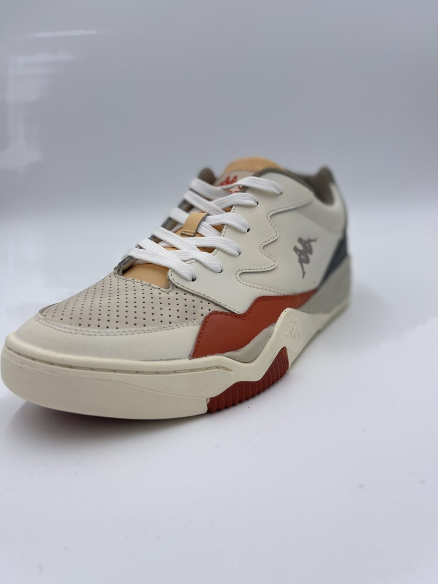 Kappa Authentic Bosy 1 Unisex Beige Lt-Grey-Orange Shoes Size US 9