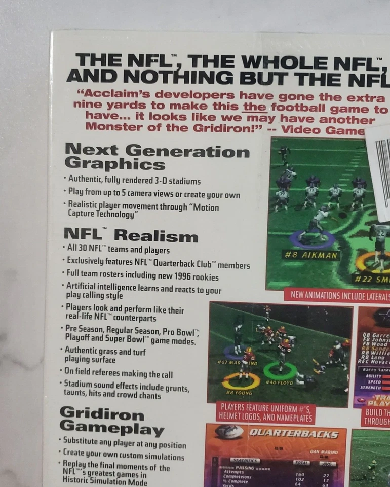 NFL Quarterback Club 97 BIG BOX Sealed Wrap has contracted affecting the box. - Image 4 of 4