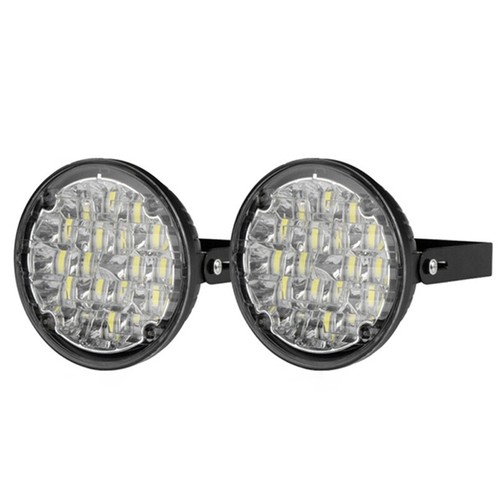 2X 12V 18LED Round Car Fog Lamp Driving DRL Daytime Running Bright White Li.h3 - Picture 12 of 12
