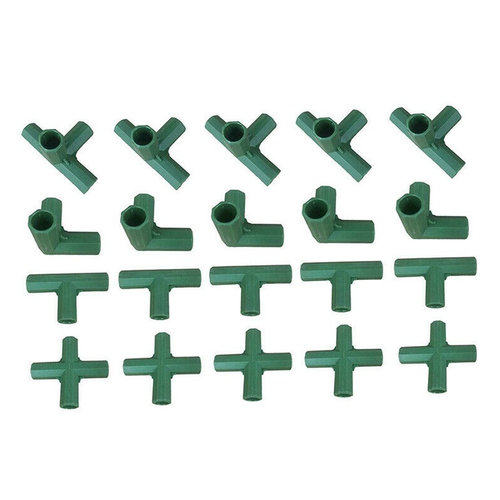 20Pcs Green Plastic Greenhouse Frame Connectors Gardening Awning Joints NEW  - Picture 6 of 12