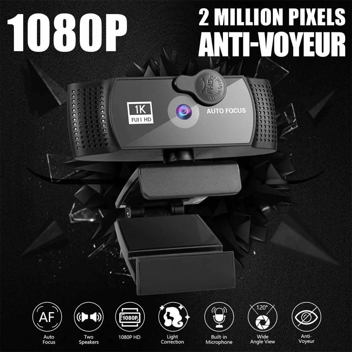 Webcam 4K 2K 1080P Full HD Web Camera With Microphone USB Plug Web Cam For PC