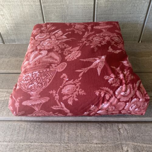 Nordstrom Home Duvet Cover Red Floral Birds Queen