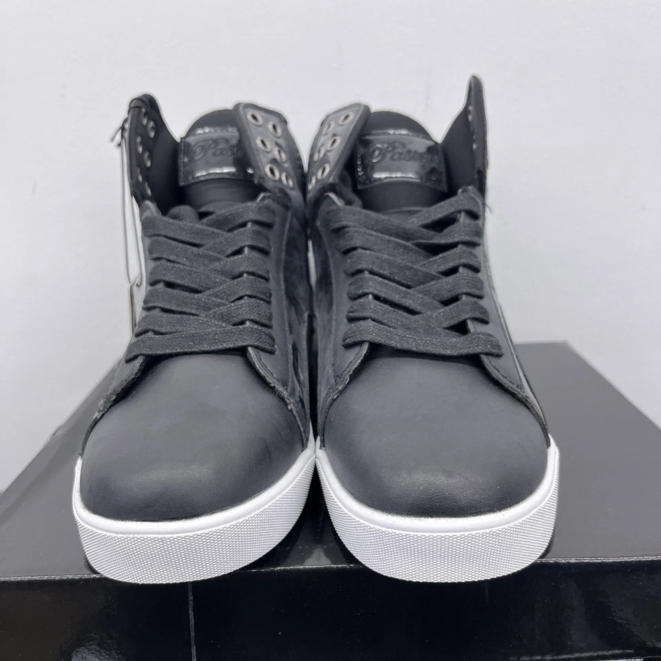 Zapatos de pastelería para mujer talla 7,5 negros blancos cómodos de caña alta de moda zapatillas de baile Foto 2 de 4