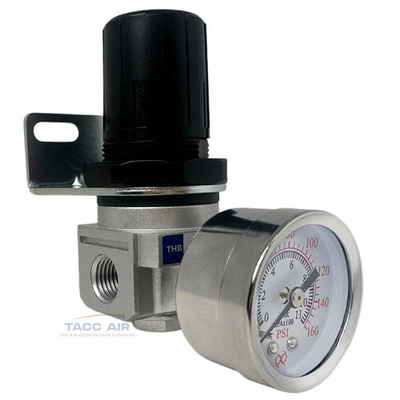 #ad 1 4quot; Compressed Air Compressor Regulator Industrial Grade W Pressure Gauge $23.97