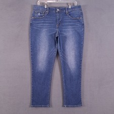 Levis Jeans Womens 31 Blue Stretch Denim Boyfriend Mid Rise Grunge Distress