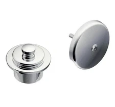 Moen T90331 1-1/2" Threaded Tub Drain Kit with Push-N-Lock Drain Assembly Chrome
