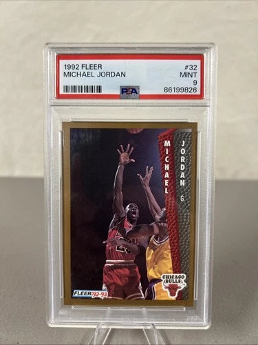1992 Fleer Michael Jordan #32 PSA 9 Bulls Slab Card GOAT HOF Chicago NBA MINT🔥