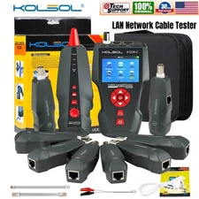 KOLSOL NF-8601W Network Cable Tester For RJ45/RJ11 Metal Cable With 8 Identifier