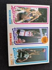 1980-81 Topps Basketball Card # 35-141-242 Nixon / Hayes / M.L. Carr (NM)