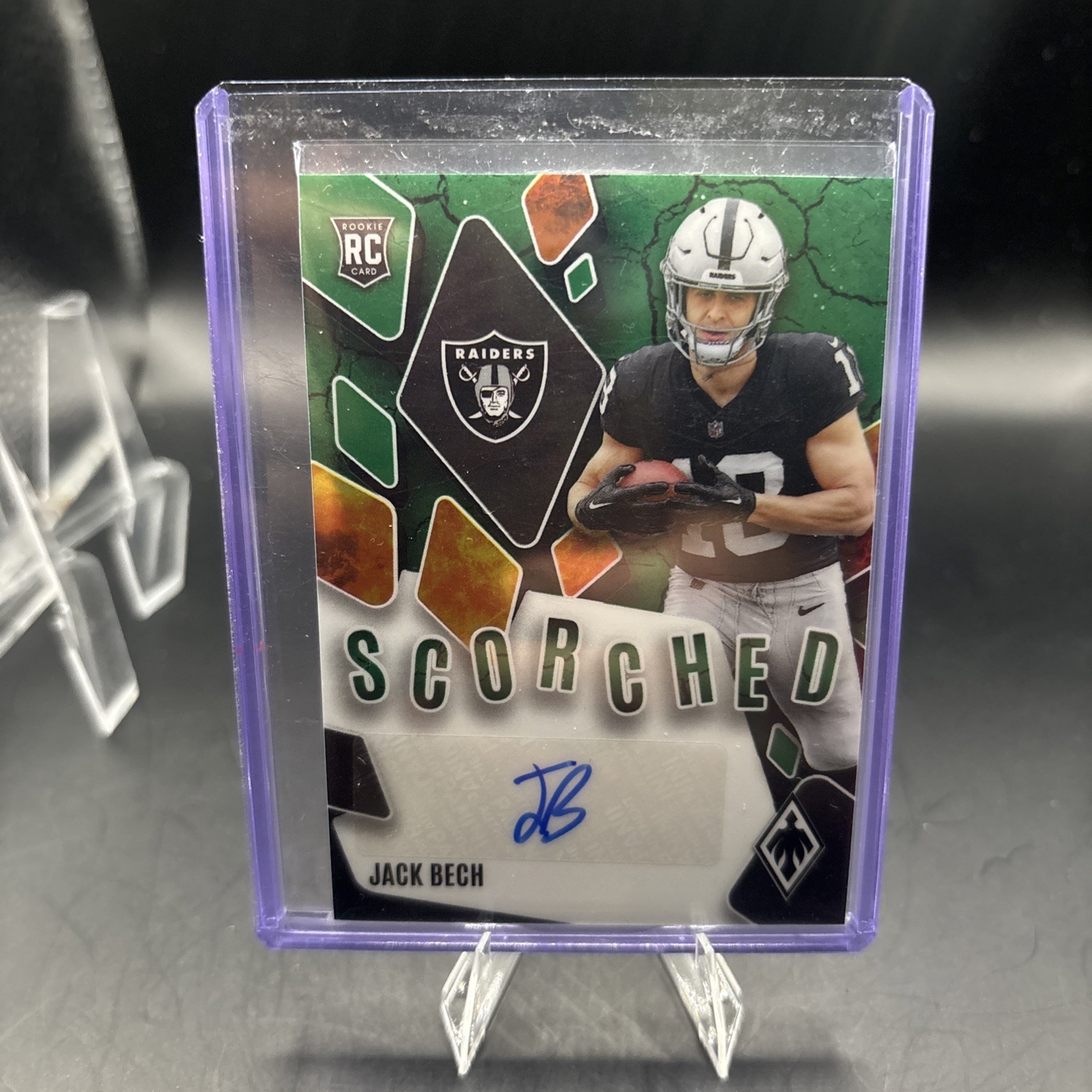 Jack Bech Panini Phoenix Scorched Signatures #SCSJBH Green