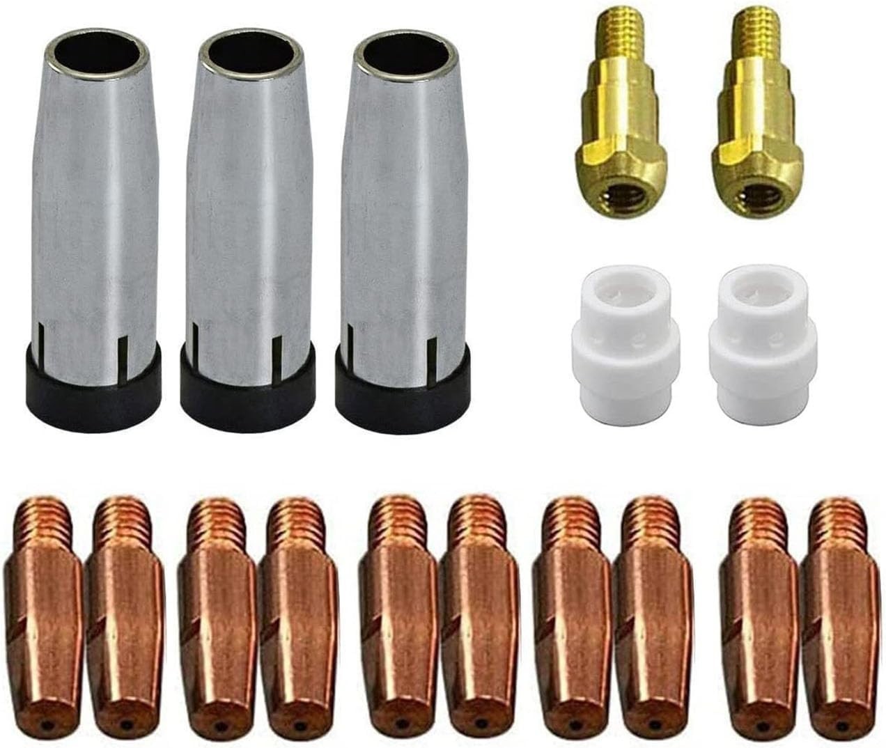RIVERWELD 24KD MIG MAG Contact Tips M6 .030" 0.8mm 140.0051 kit 17pcs