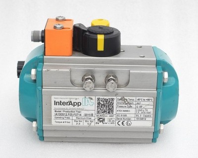 INTERAPP IA MODEL IA100S12.F05-F0714 ONE WAY BALL VALVE MAX PRESSURE 8 BAR