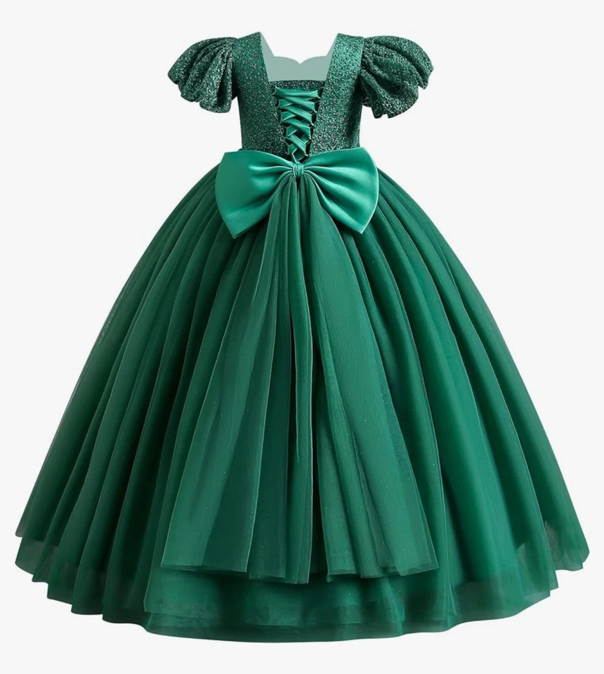 Vestido Tutu Princesa Manga Curta IB Tom Castle Flor Menina Tamanho 120 - Imagem 2 de 4