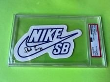 Phil Knight NIKE SB Sticker Signed Auto 10 PSA/DNA Certified