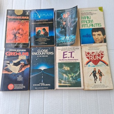 Science Fiction Sci-Fi Fantasy Horror 70 s 80 s Movie Novels Paperback Lot Of 8