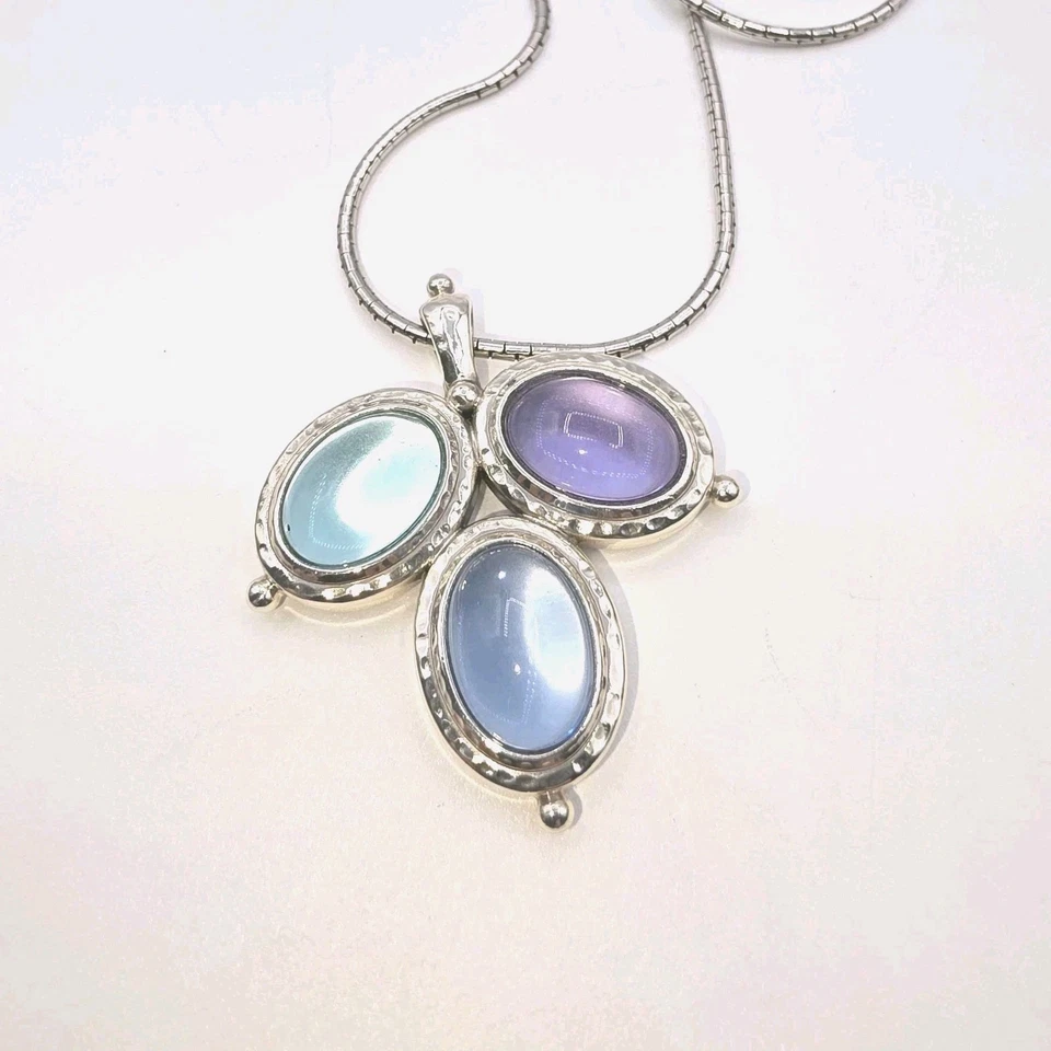 Brighton Nuevo con Etiquetas Collar Colgante Jules Plata Multi Vidrio Alemán Ajustable 24–26" Foto 4 de 4