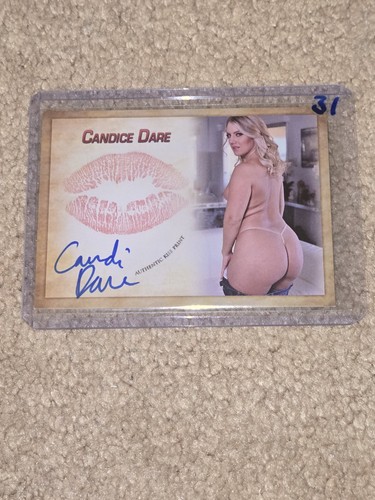 Candice Dare Collectors Expo autografo firmato modello carta bacio #31