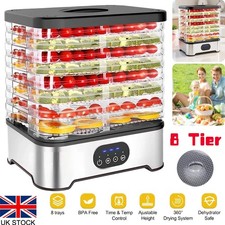 Food Dehydrator 8 Tier Fruit Dryer Meat Drying Machine 400W 42-70??C Temp Adjust