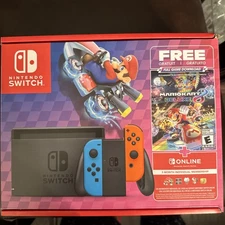 Nintendo Switch HAC-001(-01) Mario Kart 8 32GB Console- Black/Neon Blue/Neon Red