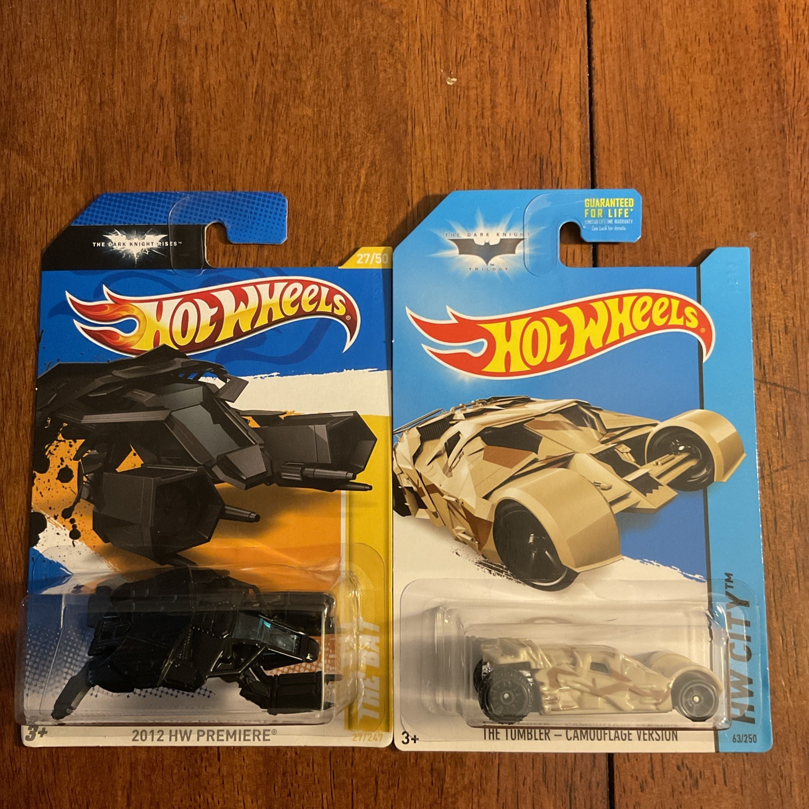 2012 Hot Wheels New Models The Bat, 2014 HW City The Tumbler-Camouflage version