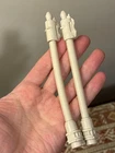 VINTAGE 1980 STAR WARS SNOW SPEEDER Set of 2 Front Laser Cannons Gun snowspeeder
