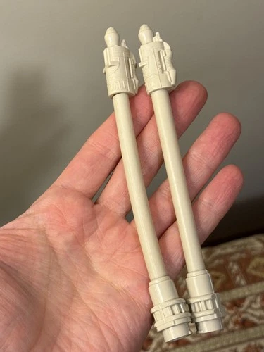 VINTAGE 1980 STAR WARS SNOW SPEEDER Set of 2 Front Laser Cannons Gun snowspeeder