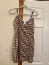 Urban Outfitters Tahoe Gingham Stretch Mini Dress Women's