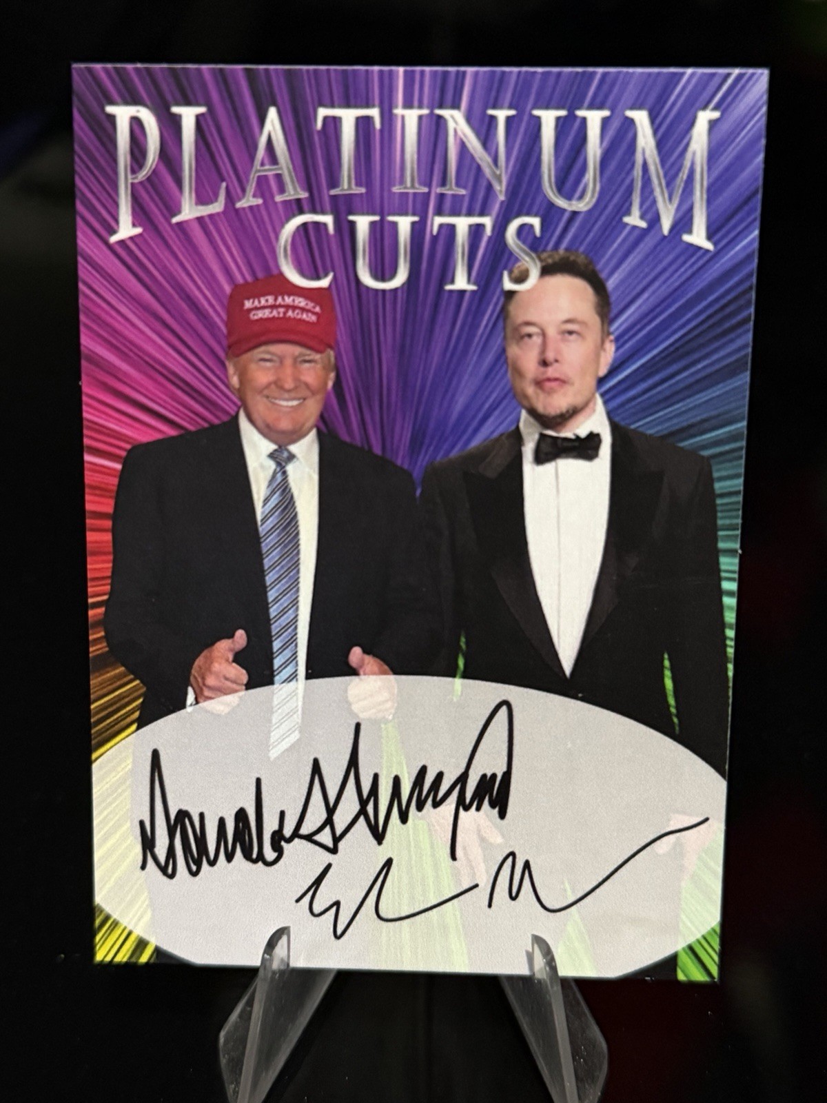 Platinum Cuts  Donald Trump & Elon Musk Cuts /1000 Facsimile