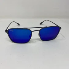 MAUI JIM EBB&FLOW MJ542-27A MB-BH BLUE POLARIZED SUNGLASSES 54-20-145 JAPAN ZK70