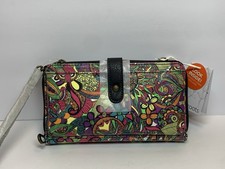 Sakroots Artist Circle Smartphone Crossbody Coated Canvas Abstract Floral NWT