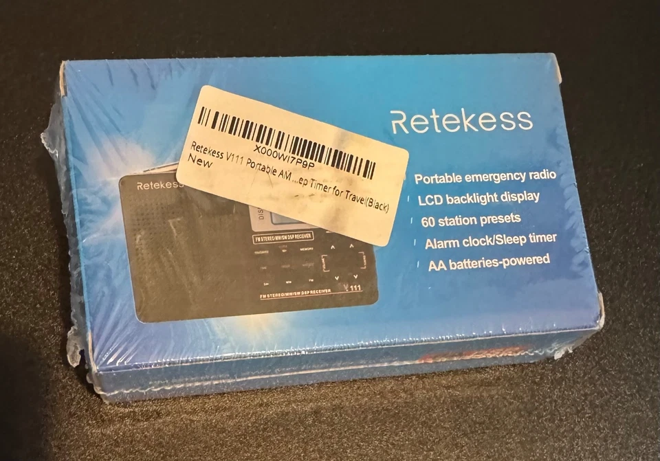 Retekess V111 Portable Radio FM/AM/SW Digital Radio With Alarm Sleep Timer Gifts - Image 2 of 2