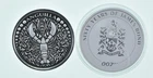 Lot 2 1 Oz Silver Rounds 2018 Anguilla 2 Dollars - 2022 Tuvalu 1 Dollar *107