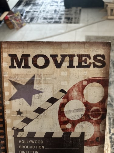 Showtime Art Print Wrapped Canvas Wall Art 12x12 Square Movies Film Theatre - Picture 6 of 6