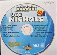20574 JOE NICHOLS    CHARTBUSTER KARAOKE CDG LOT LONG DRIVE