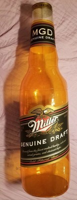 New Sealed Miller Genuine Draft inflatable bottle 30 inches tall