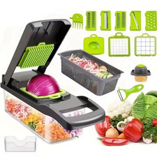 16-In-1 Vegetable Fruit Chopper Cutter Food Onion Veggie Dicer Slicer Kitchen