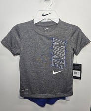 Nike Boys 2-PC Set Size 4  Shirt  Short  DRI-FIT Sports Wear NWT