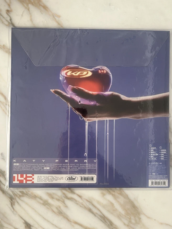 Katy Perry 143 Vinyl Chinese Edition Numbered Alternate Cover Item In Hand - Image 2 of 2