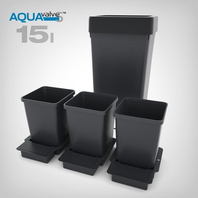 AutoPot 1Pot Bewässerungsset 3 x 15L Töpfe - AutoPot System für 3 Pflanzen Grow