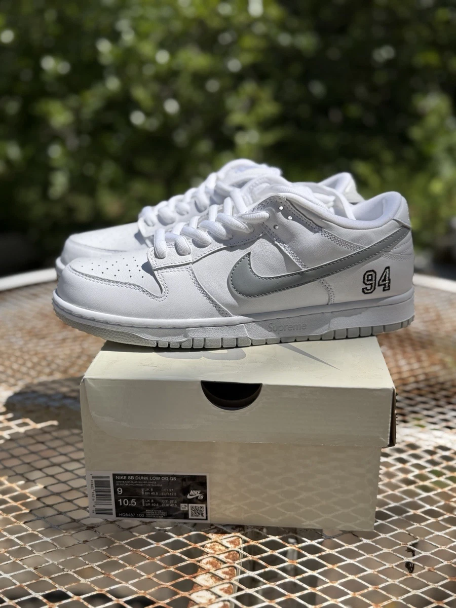 Preços baixos em Nike Dunk Supreme Low Silver | eBay