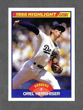 1989 Score Baseball Orel Hershiser 