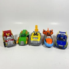 3-3.5” Spin Master Paw Patrol Mighty Pups Super Paws True Metal Diecast Lot Of 5