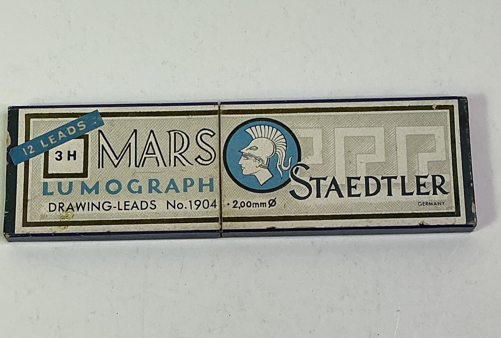 Vtg 1930s Staedtler MARS Lumograph No. 1904 Drawing Lead 3H (10 Leads) GERMANY